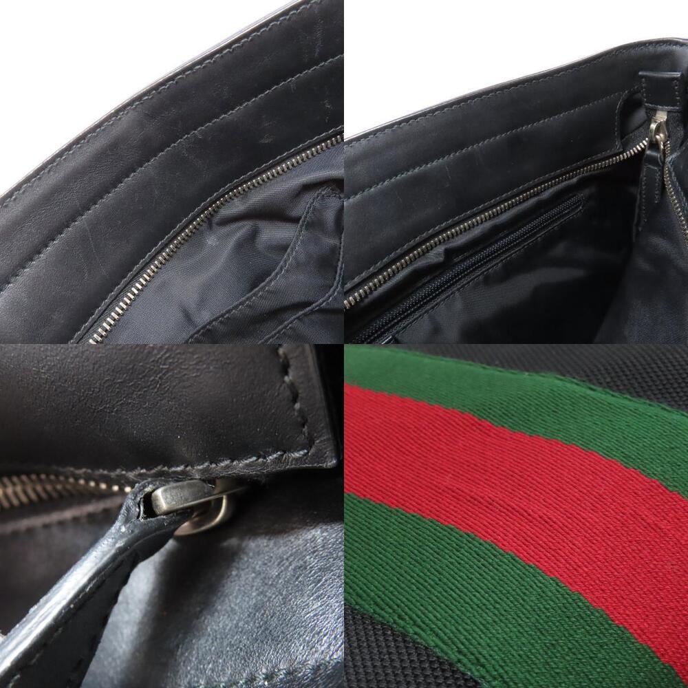 Gucci Sherry Line Shoulder Bag black techno leather - Picture 7 of 11
